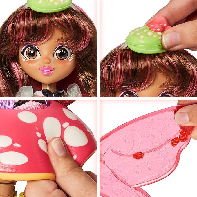 Sunny Days Entertainment Fidgie Friends Fairie Garden, Butterfly-Winged Fashion Doll with Fidget Features