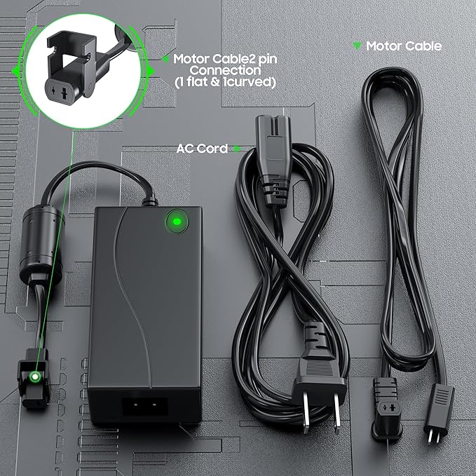 Universal Electric Couch Power Recliner Adapter 29V 2A Power Supply Transformer,Replacement Flexsteel Power Cord for Recliner Lift Chair Plugs Reclining Sofa Charger,Switching Cable,Fits Lazy Boy/Okin