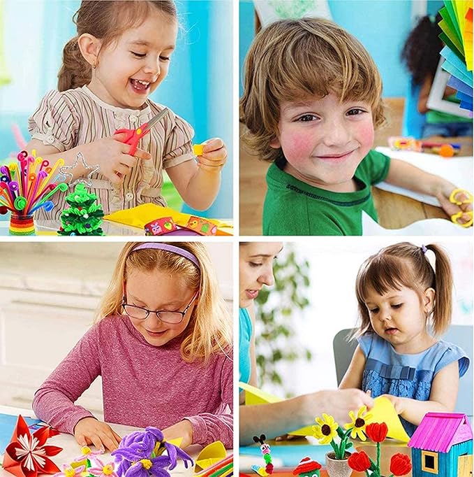 YITOHOP Arts and Crafts Supplies for Kids -1000+ pcs Art Craft kit in Carrying Travel Box for Toddlers Ages 4+ DIY Crafting School Kindergarten Project Activity- Ideal Xmas Gifts