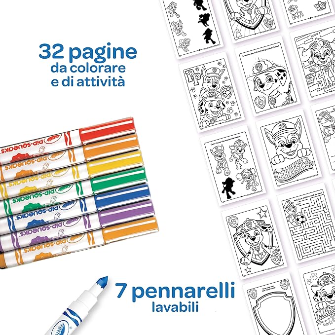 Crayola Paw Patrol Coloring & Activity Pad, 32 Pages & 7 Markers
