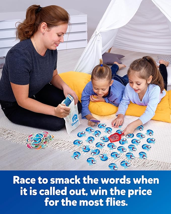 Coogam Sight Words Learning Game, Dolch Word Literacy Flash Cards Reading Phonic Toy with 400 Fry Sight Words List, Educational Montessori Toy Game for 3 4 5 Year Old Kids