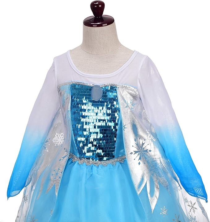 Dressy Daisy Toddler Little Girls' Ice Princess Dress Costume Birthday Halloween Christmas Fancy Party Dresses