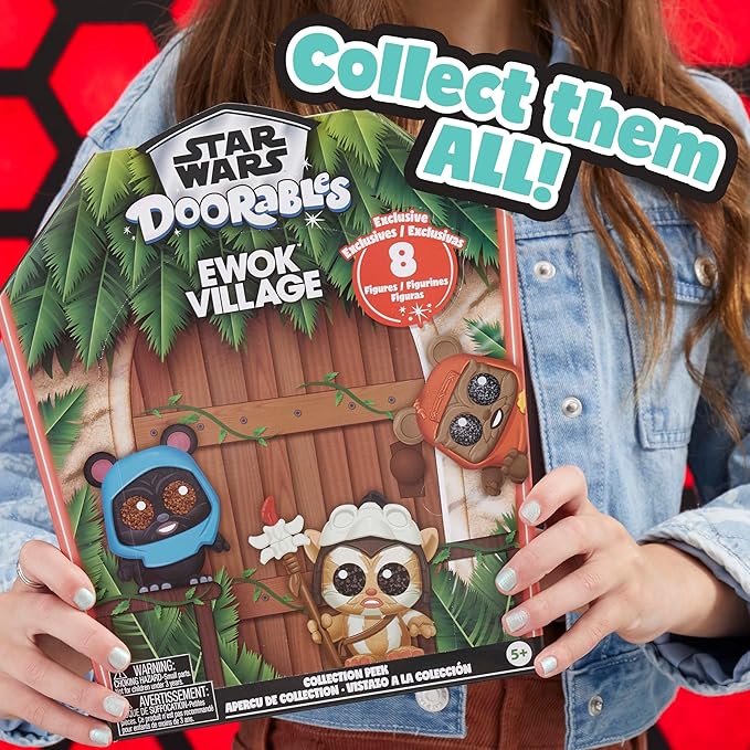 Star Wars™ Doorables Ewok Village Collection Peek, Collectible Figures, Kids Toys for Ages 5 Up by Just Play