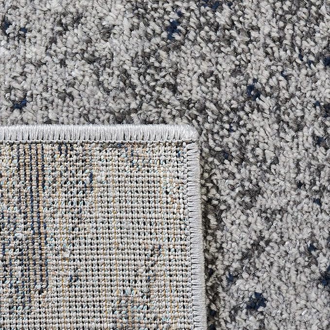 SAFAVIEH Adirondack Collection Runner Rug - 2'6" x 10', Navy & Grey, Modern Abstract Design, Non-Shedding & Easy Care, Ideal for High Traffic Areas in Living Room, Bedroom (ADR134N)