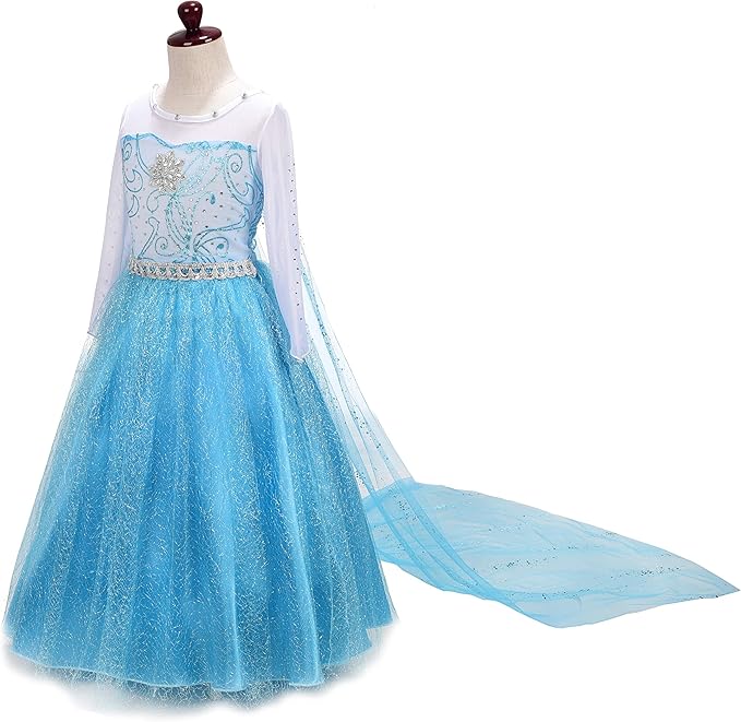 Dressy Daisy Toddler Little Girls' Ice Princess Dress Costume Birthday Halloween Christmas Fancy Party Dresses