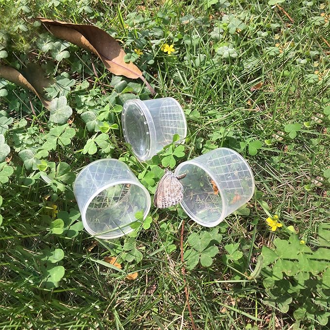 Coopay 20 Pieces Bug Viewer Critter Insect Cage Magnifying Insect Box Bug Magnifier Container Bug Catcher Cage, Science Nature Exploration Tools