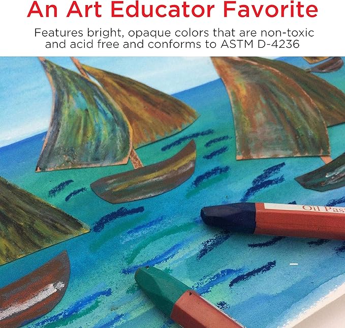 Faber-Castell - Oil Pastels School Pack - Premium Art Supplies For Kids (24 Each of 12 Colors) (288 Count)