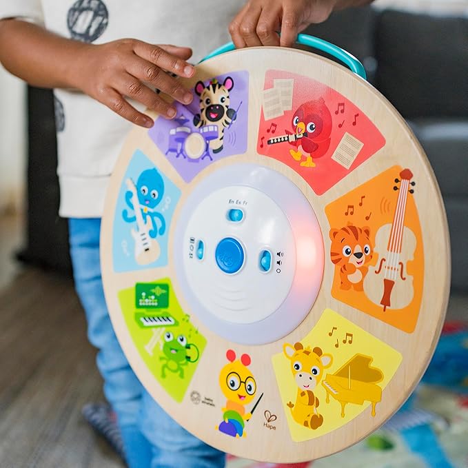 Baby Einstein Cal's Smart Sounds Symphony Magic Touch Wooden Electronic Activity Toy, Ages 6 Months +