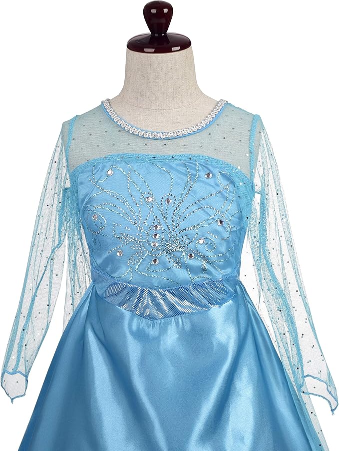 Dressy Daisy Toddler Little Girls' Ice Princess Dress Costume Birthday Halloween Christmas Fancy Party Dresses