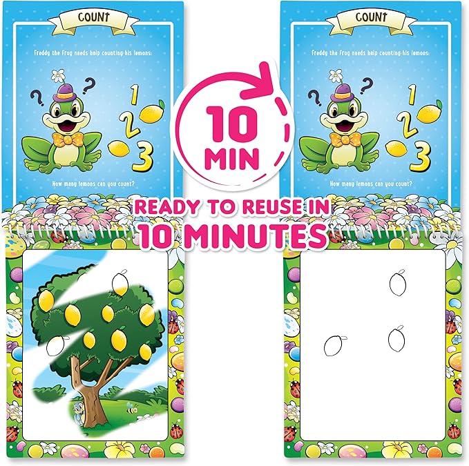 Scentco Water Magic - Scented Reusable Water Reveal Activity Books - No Mess, All Fun (Strawberry Picnic and Farm Friends)