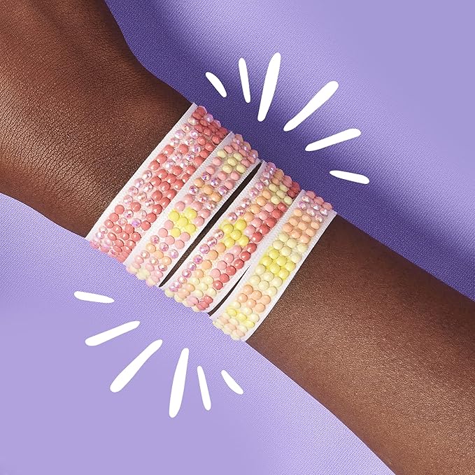 DIY Gem Friendship Bracelet, 5 Band On The Go Starter Pod in 6 Piece CDU - Arts & Craft Activity for Ages 7 and Up