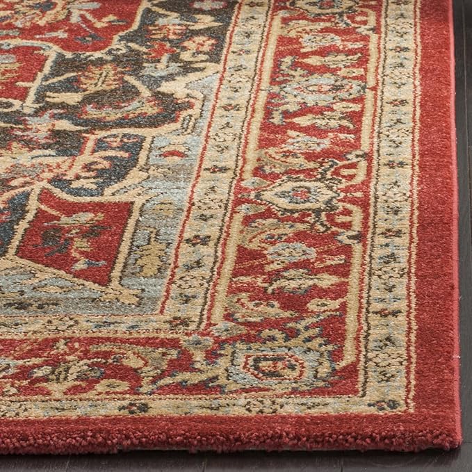 SAFAVIEH Mahal Collection Runner Rug - 2'2" x 6', Red & Red, Traditional Oriental Design, Non-Shedding & Easy Care, Ideal for High Traffic Areas in Living Room, Bedroom (MAH625D)