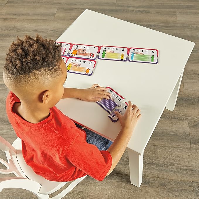 hand2mind Numberblocks Adding and Subtracting Puzzle Set, Addition and Subtraction Games, Number Puzzle, Matching Game, Preschool Math Toys, Toddler Educational Toys, Easter Basket Stuffers for Kids