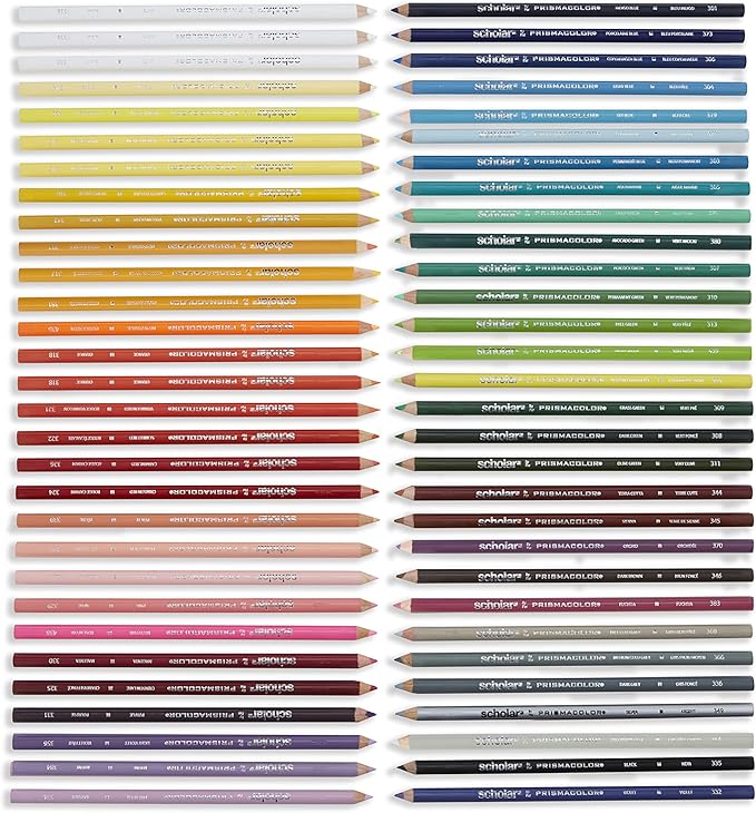 Prismacolor Scholar Colored Pencils, Adult Coloring, 60 Pack