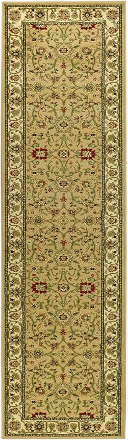 SAFAVIEH Lyndhurst Collection Runner Rug - 2'3" x 16', Beige & Ivory, Traditional Oriental Design, Non-Shedding & Easy Care, Ideal for High Traffic Areas in Living Room, Bedroom (LNH212D)