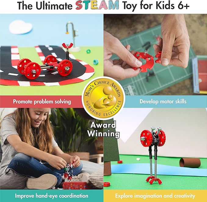 Vehicle Stem Building Toys, Educational Build Your Own Robot Toy for Kids Age 6 7 8 9+ Year Old Boys and Girls, Stem Toys Engineering Kit, Construction Toys Steam Gift - FormulaBit
