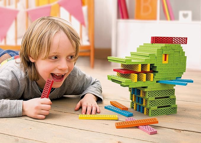 Tegu 120 Piece Perfect Blocks Building Set, Rainbow (Amazon Exclusive)