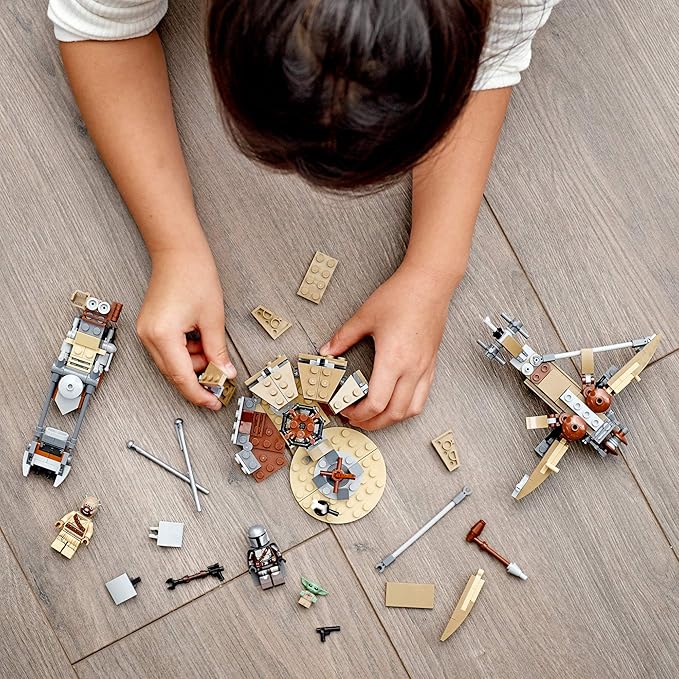 LEGO Star Wars: The Mandalorian Trouble on Tatooine 75299 Awesome Toy Building Kit for Kids Featuring The Child, New 2021 (277 Pieces)