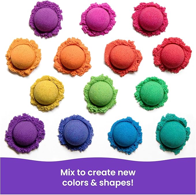 Kinetic Sand, 6lbs Mega Mixin’ Bag with Red, Yellow & Blue Play Sand, Sensory Toys for Kids Ages 3 and Up (Amazon Exclusive)