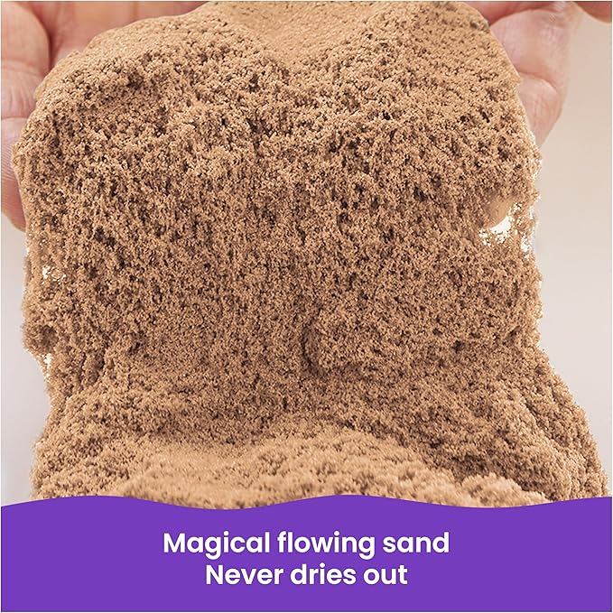 Kinetic Sand, 3.25lbs Beach Play Sand, Moldable Sensory Toys for Kids, Resealable Bag, for Ages 3 and up (Amazon Exclusive)