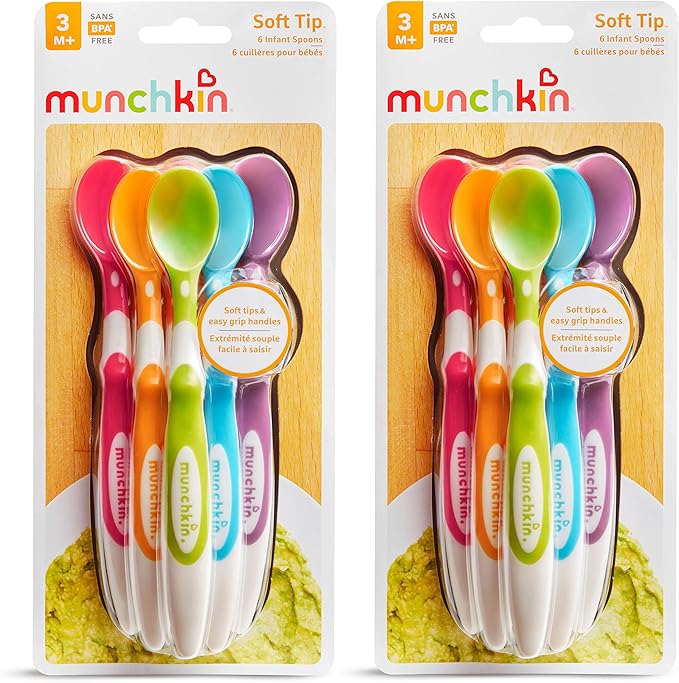 Munchkin® Soft Tip™ Baby Spoons, BPA Free, 12 Pack