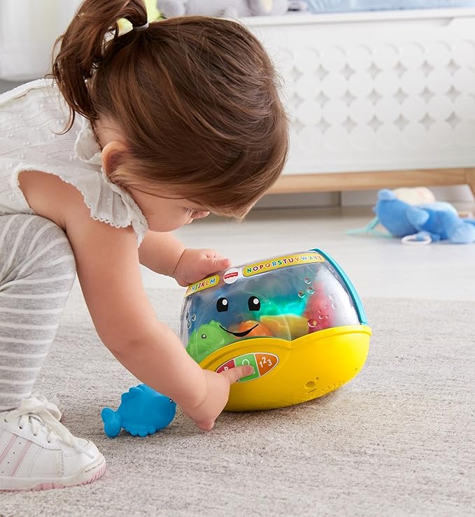 Fisher-Price Baby & Toddler Toy Laugh & Learn Magical Lights Fishbowl with Smart Stages Learning Content for Infants Ages 6+ Months