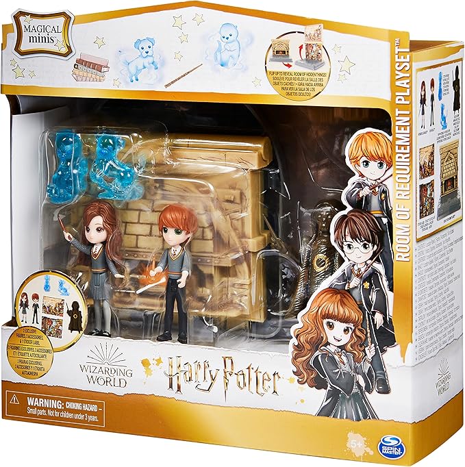 Wizarding World Harry Potter, Room of Requirement 2-in-1 Transforming Playset with 2 Exclusive Figures and 3 Accessories, Kids Toys for Ages 5 and up