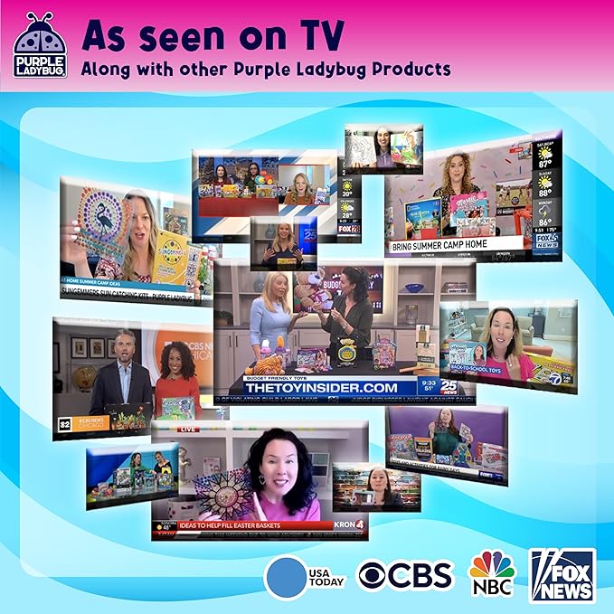 Purple Ladybug Decorate Your Own Water Bottle for Girls - Includes Trendy Stickers, Easter Gift for Ages 5-8, Birthday or Valentines Gift, Great for Little Girls