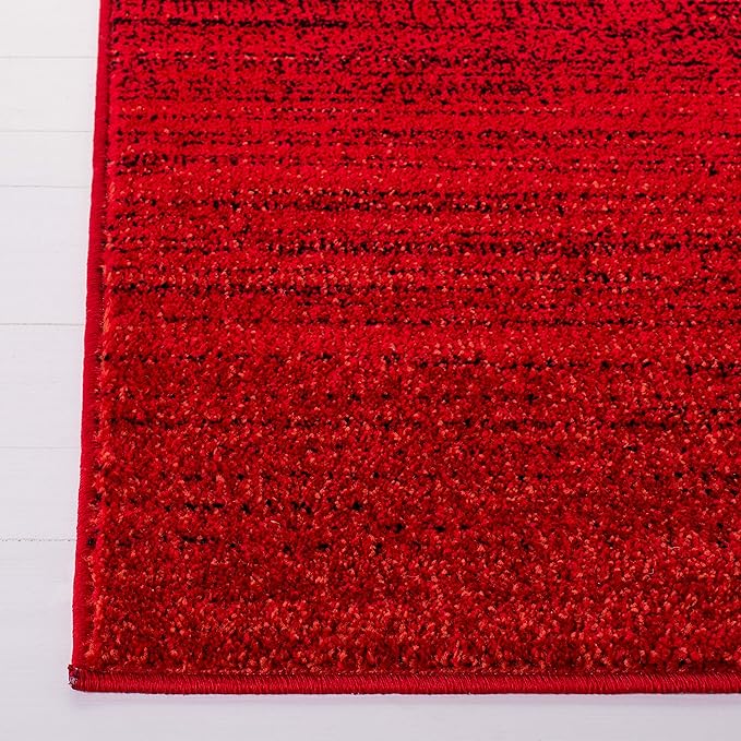 SAFAVIEH Adirondack Collection Accent Rug - 3' x 5', Red & Black, Modern Ombre Design, Non-Shedding & Easy Care, Ideal for High Traffic Areas in Entryway, Living Room, Bedroom (ADR142Q)