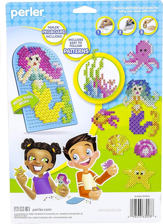 Perler Beads Mermaid and Ocean Animals Fused Bead Kit, 2002pc.