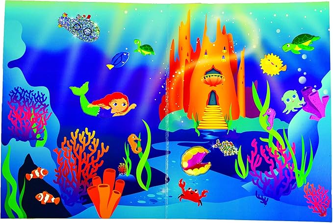 Creativity For Kids Sensory Sticker Playset - Magical Undersea Adventures - 50+ Sensory Stickers and Scenes - Gifts for Boys and Girls Ages 4+