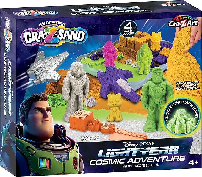 Disney Pixar Lightyear Cosmic Adventure CRA-Z-Sand Play Set with Glow in The Dark Sand
