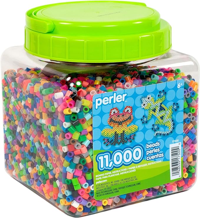 Perler Beads Assorted Multicolor Fuse Beads for Kids Crafts, 11000 pcs