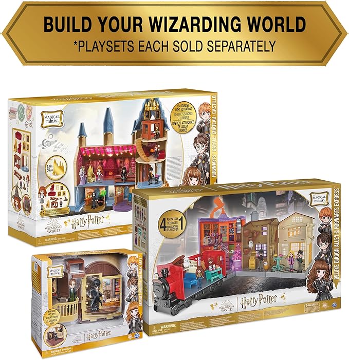 Wizarding World Harry Potter, Magical Minis Defense Against the Dark Arts Playset with 2 Exclusive Figures, 5 Accessories, Kids Toys for Ages 6 and up