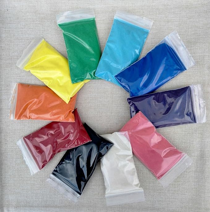 CuteyCo Crafty Sand for Kids - 10 Colors: 3 lbs of Vibrant Craft Sand & Play Sand