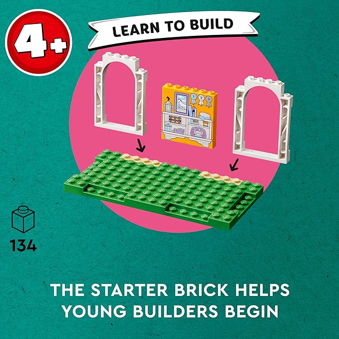 LEGO Friends Horse Training 41746 Toddler Building Toy, Great Birthday Gift for Ages 4+ with 2 Mini-Dolls, Stable, 2 Horse Characters and Animal Care Accessories