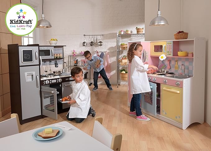 KidKraft Deluxe Cookware Set with Food, Gift for Ages 3+