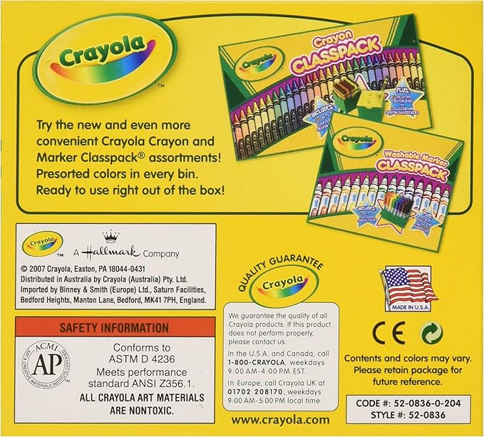 Crayola Crayons, White, Single Color Crayon Refill, 12 Count Bulk Crayons, School Supplies