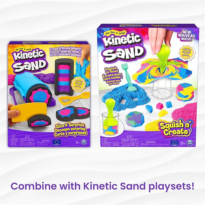 Kinetic Sand, 3.25lbs Beach Play Sand, Moldable Sensory Toys for Kids, Resealable Bag, for Ages 3 and up (Amazon Exclusive)