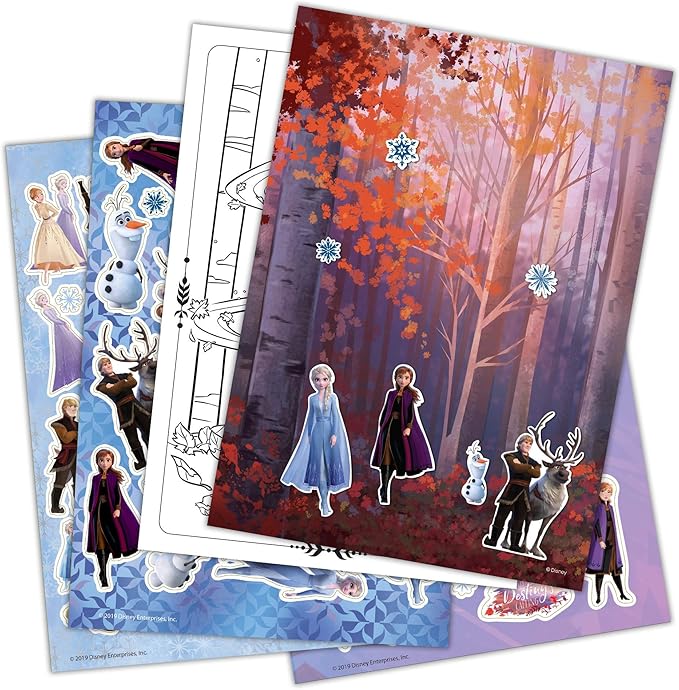 Disney Frozen 2 Sticker Pad with Play Scenes Including 1200 Stickers 46035 Bendon