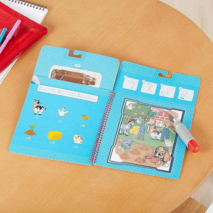 Melissa & Doug Water Wow! - Skye, Chase, Marshall Water Reveal Travel Activity Pads - PAW Patrol-Themed Reusable No-Mess for Kids (Pack of 3)