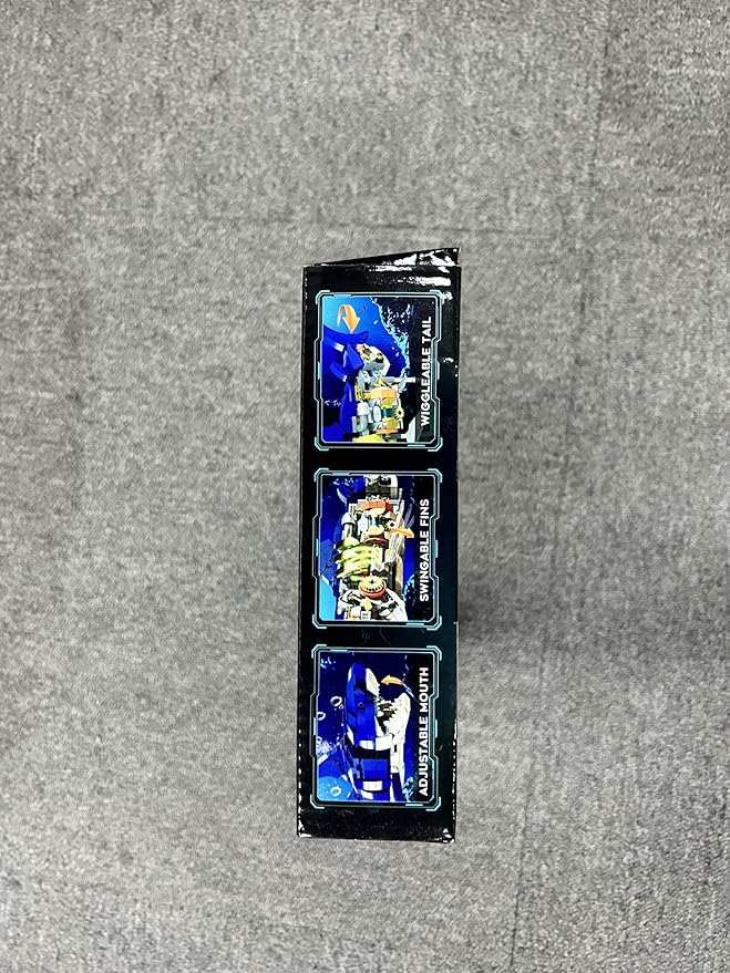 Mechanical Shark Building Set with LED Light, 687 PCS Movable Ocean Animal with Display Stand, Sea Fish Building Block Toy, Home Decor Gift for Adults Teens Kids Boys Ages 12+