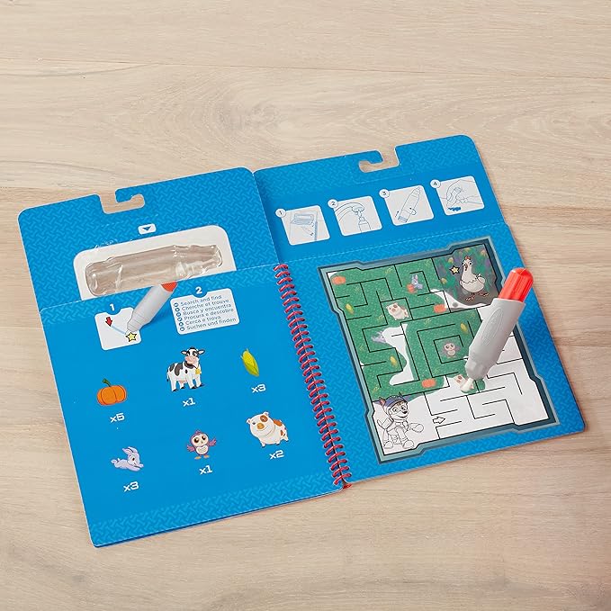 Melissa & Doug Water Wow! - Skye, Chase, Marshall Water Reveal Travel Activity Pads - PAW Patrol-Themed Reusable No-Mess for Kids (Pack of 3)