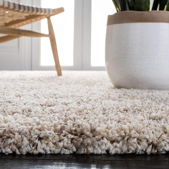 SAFAVIEH Hudson Shag Collection Runner Rug - 2'3" x 8', Multi Ivory & Beige, Moroccan Design, Non-Shedding & Easy Care, 2-inch Thick Ideal for High Traffic Areas in Living Room, Bedroom (SGH284E)