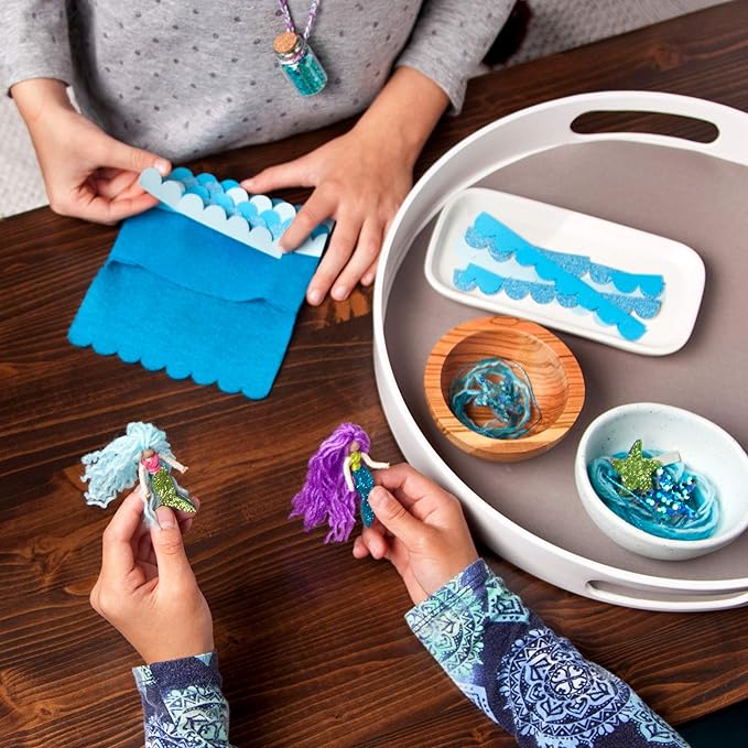 Craft-tastic – I Love Mermaids Kit – Craft Kit Includes 6 Mermaid-Themed Projects (Pack of 2)
