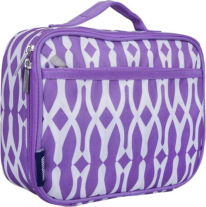 Wildkin Kids Insulated Lunch Box Bag for Boys & Girls, Reusable Kids Lunch Box is Perfect for Elementary, Ideal Size for Packing Hot or Cold Snacks for School & Travel Bento Bags (Wishbone)