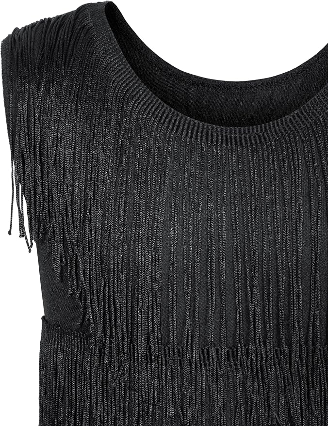 Kids 1920s Flapper Costume for Girls Dress with Accessories Set Kids Halloween Party Cosplay 4-12 Years