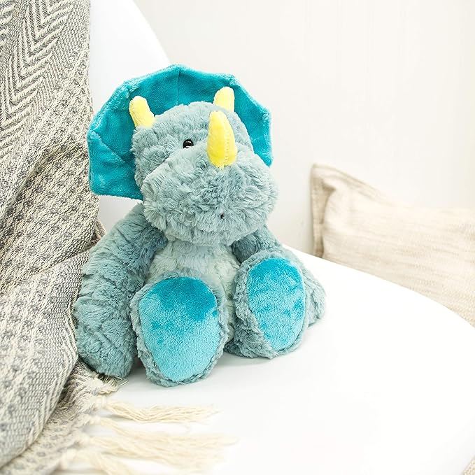 DEMDACO Drake Mellow Fellows Dinosaur Turquoise Children's Plush Stuffed Animal Toy