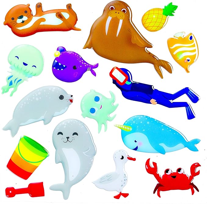 Creativity For Kids Sensory Sticker Playset - Magical Undersea Adventures - 50+ Sensory Stickers and Scenes - Gifts for Boys and Girls Ages 4+