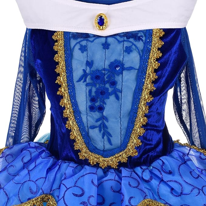 Dressy Daisy Beauty Princess Costume Dress Up Toddler Little Girls Halloween Birthday Party Fancy Ball Gown